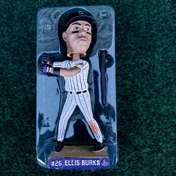 Ellis Burks 26 Colorado Rockies, Bobblehead, 2013, 20th Anniversary, - Picture 3 of 9